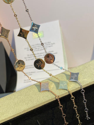 Louis Vuitton Crystal Bloom Medallion Charm Bracelet