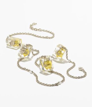 CHANEL Alinae Amber Frame Long Pendant Necklace