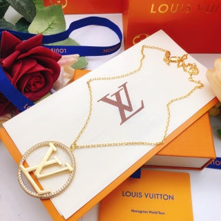 Louis Vuitton Circle Signature Pendant Necklace