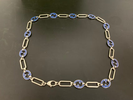 Gucci Interlocking G Enamel Link Chain Necklace